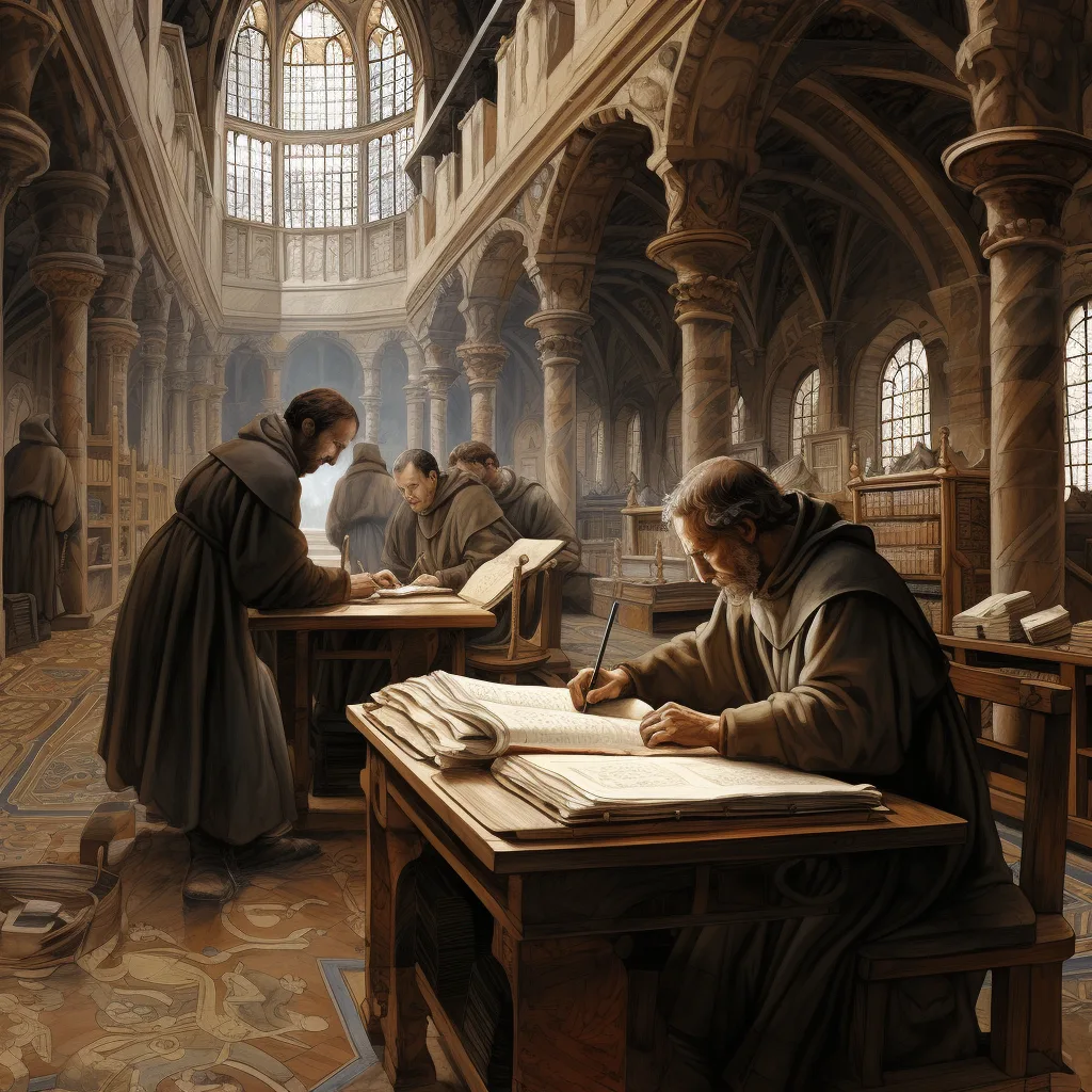 Iluminura e trabalho do escriba